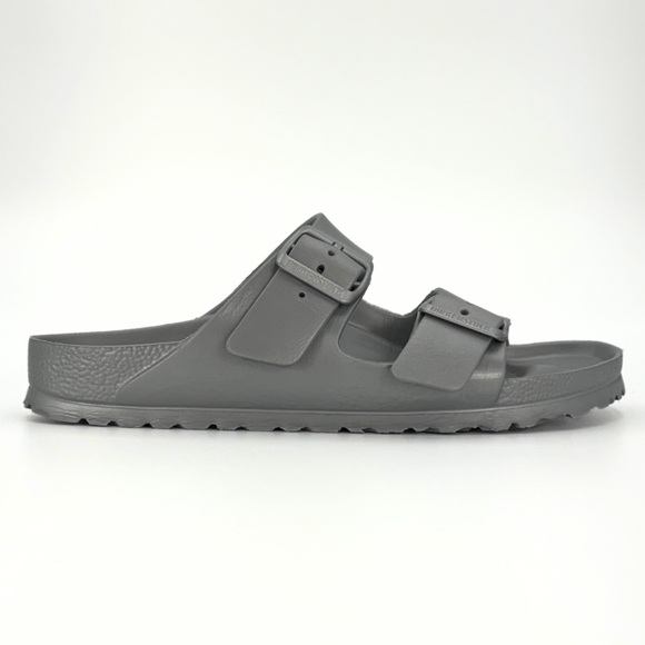 Birkenstock Arizona EVA Slide Sandals Women's Size 38 Gray Silver Double Strap - Picture 5 of 10